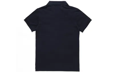 Comme Des Garçons Play Polo Shirt With Ribbed Collar And Straight Hem In Black
