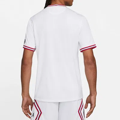 Air Jordan Men's  Paris Saint-germain Fan Edition 21-22 Season Sports Soccer/football Short Sleeve 4  In Blue