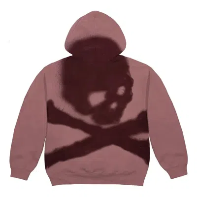 Travis Scott Cactus Jack S22 For Mastermind Skull Zip Up Hoodie 'washed Red' In Brown