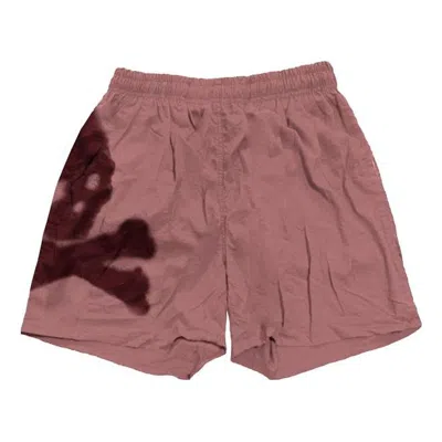 Travis Scott Cactus Jack For Mastermind Skull Shorts 'washed Red' In Brown