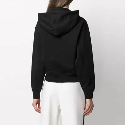 Kenzo (wmns)  Ss21 Small Tiger Head Embroidered Loose Version Hoodie Black In Black