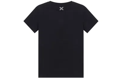 Kenzo Ss21 Big X Pattern Round Neck Short Sleeve Black