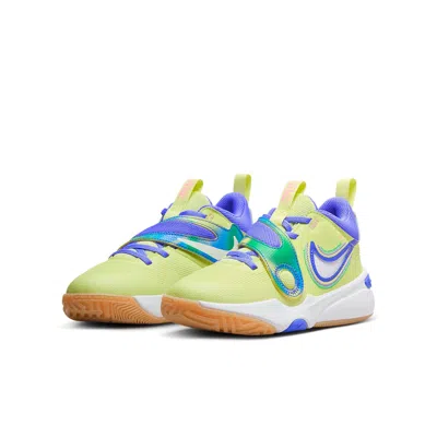 Nike (gs)  Team Hustle D 11 Se 'luminous Green' In Multi