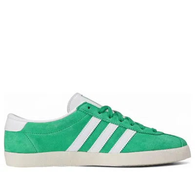 Adidas Originals Suede Round Toe Sneakers With Herringbone Motif In Green
