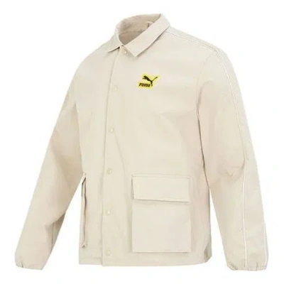 Puma Classics Street Sport Woven Jacket 'beige' In Neutral