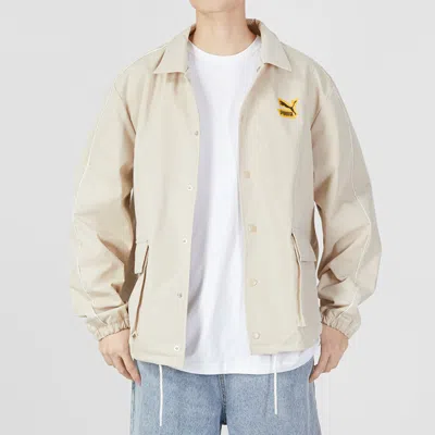 Puma Classics Street Sport Woven Jacket 'beige' In Neutral