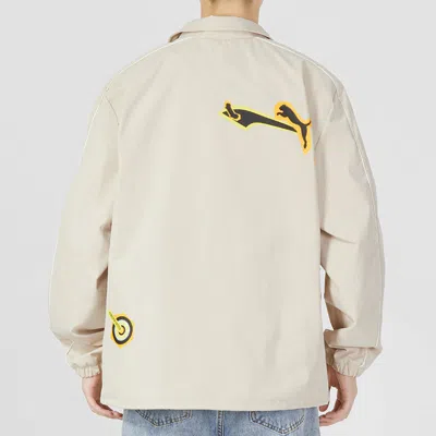 Puma Classics Street Sport Woven Jacket 'beige' In Neutral