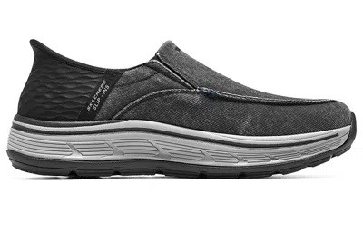 Skechers Slip-ins Remaxed Fenick 'grey Black' In Gray