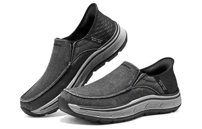 Skechers Slip-ins Remaxed Fenick 'grey Black' In Gray