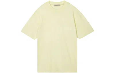 Essentials Fear Of God  Fw22 Short Sleeve Tee Canary In Neutral