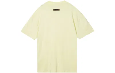 Essentials Fear Of God  Fw22 Short Sleeve Tee Canary In Neutral