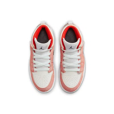 Air Jordan (ps)  1 Mid Alt Se 'team Orange Sail White'