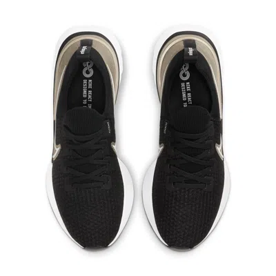 Nike (wmns)  React Infinity Run Flyknit Premium 'black Metallic Gold Silk'