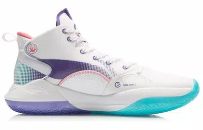 Li-ning Yushuai 15 'white Purple Turquoise' In Blue