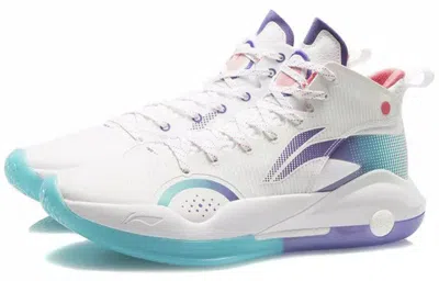 Li-ning Yushuai 15 'white Purple Turquoise' In Blue