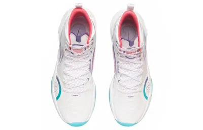 Li-ning Yushuai 15 'white Purple Turquoise' In Blue