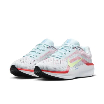 Nike (wmns)  Air Zoom Winflo 11 'glacier Blue Bright Crimson' In Gray