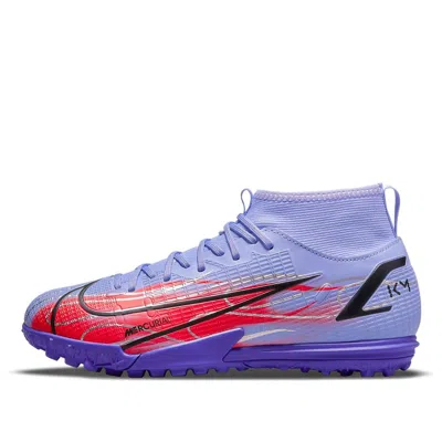 Nike (gs)  Kylian Mbapp X Mercurial Superfly 8 Academy Tf 'flames' In Purple