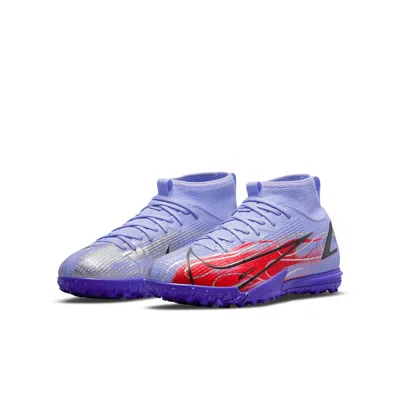Nike (gs)  Kylian Mbapp X Mercurial Superfly 8 Academy Tf 'flames' In Purple