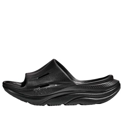 Hoka One One U Ora Recovery Slide 3 Man Sandals Black Size 12 Rubber