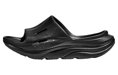 Hoka One One U Ora Recovery Slide 3 Man Sandals Black Size 12 Rubber