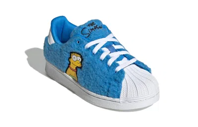 Adidas Originals (ps) Adidas The Simpsons X Superstar 'marge Simpson' In Blue