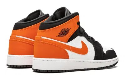 Air Jordan (gs)  1 Mid 'shattered Backboard' In Black
