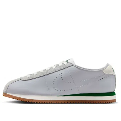Nike Cortez Decon Suede-trimmed Perforated Leather Sneakers In Gray