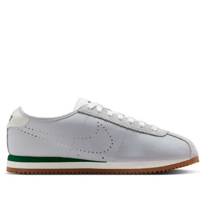 Nike Cortez Decon Suede-trimmed Perforated Leather Sneakers In Gray