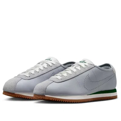 Nike Cortez Decon Suede-trimmed Perforated Leather Sneakers In Gray