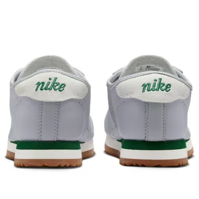 Nike Cortez Decon Suede-trimmed Perforated Leather Sneakers In Gray