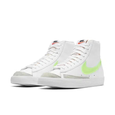 Nike (wmns)  Blazer Mid '77 Essential 'white Volt' In Multi