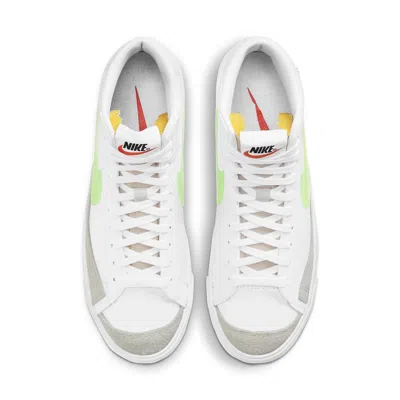 Nike (wmns)  Blazer Mid '77 Essential 'white Volt' In Multi