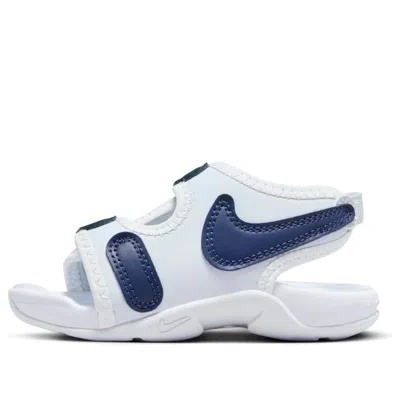 Nike (td)  Sunray Adjust 6 Slides 'white Navy' In Multi