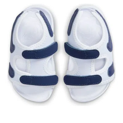 Nike (td)  Sunray Adjust 6 Slides 'white Navy' In Multi