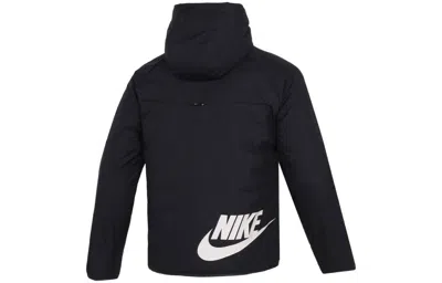 Nike Sw Therma-fit Legacy Waterproof Reversible Stay Warm Hooded Padded Jacket Black