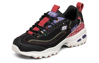 Skechers (wmns)  D Lites Low-top Running Shoes Wm Black In Multi