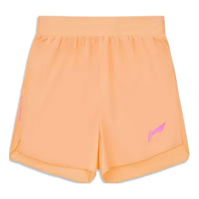 Li-ning (wmns)  Graphic Running Shorts 'light Orange'