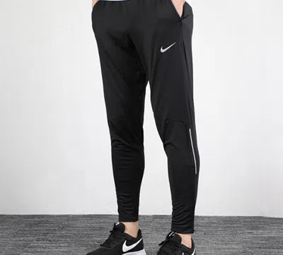 Nike Phnm Elite Knit Reflective Strip Running Pants Men's Black
