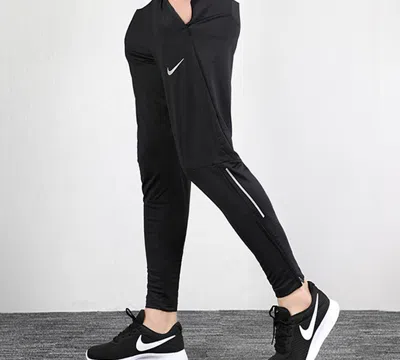 Nike Phnm Elite Knit Reflective Strip Running Pants Men's Black