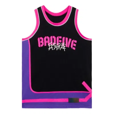 Li-ning Badfive Cartoon Graphic Basketball Jersey 'black Pink Purple'