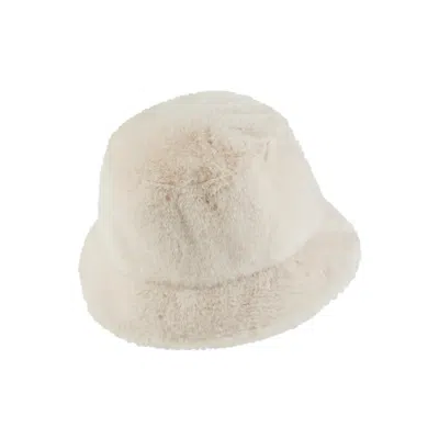 Nike (wmns)  Apex Faux Fur Swoosh Bucket Hat 'cream' In White
