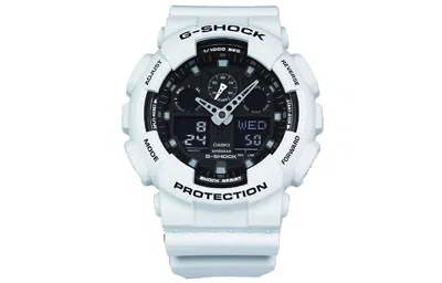Casio G-shock Analog-digital 'white' In Blue