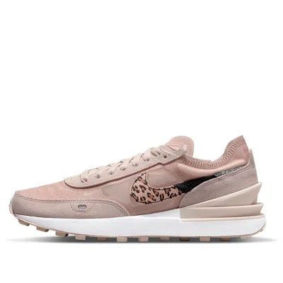 Nike Waffle One "fossil Stone Leopard" Sneakers In Pink