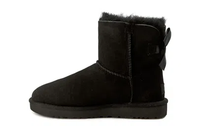 Ugg (wmns)  Mini Bailey Bow Ii Classic Fleece Lined Black In Brown