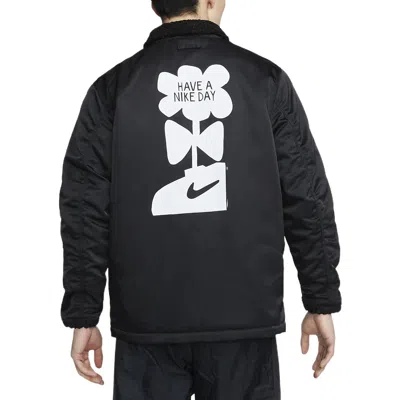Nike Lined Winterized Coach Jacket 'black'