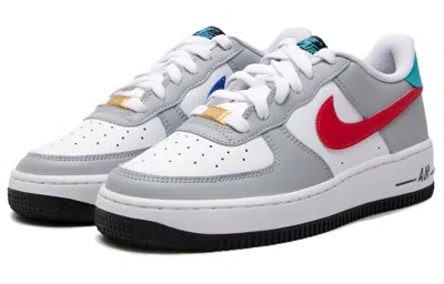 Nike (gs)  Air Force 1 Low 'grey Red Blue' In Multi