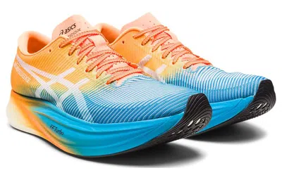 Asics Metaspeed Edge+ 'island Blue Orange Pop' In Multi
