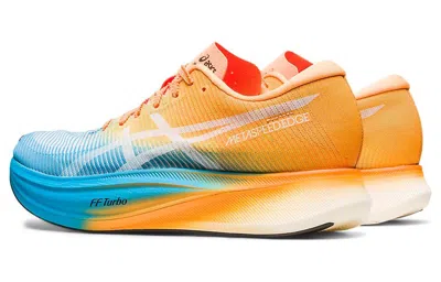 Asics Metaspeed Edge+ 'island Blue Orange Pop' In Multi