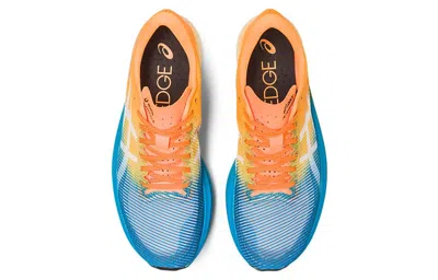Asics Metaspeed Edge+ 'island Blue Orange Pop' In Multi